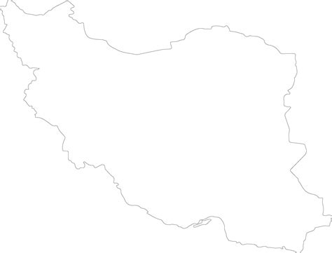 Iran outline map 38096272 Vector Art at Vecteezy