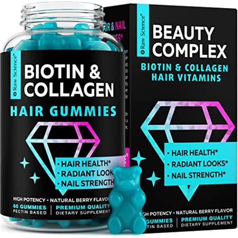 Snagshout | S RAW SCIENCE Hair Growth Vitamins for Women & Men – Biotin, Collagen, B7 Vitamins ...