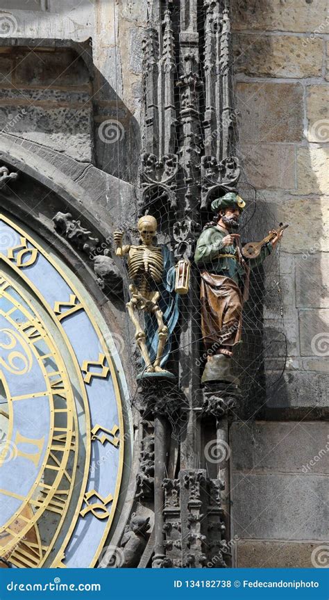 Figures of Prague Astronomical Clock in Prague the Capital of Th Stock ...