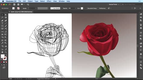 Gradient Mesh Tool in Illustrator CC - Vectortwist