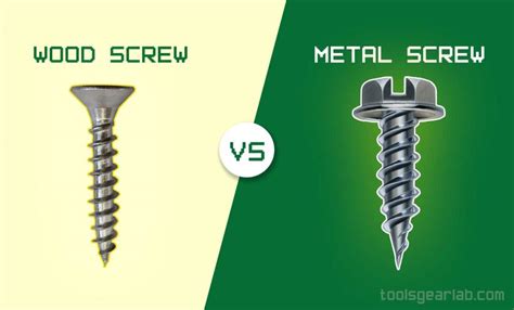 Wood Screw Vs Metal Screw - What's The Difference? - ToolsGearLab