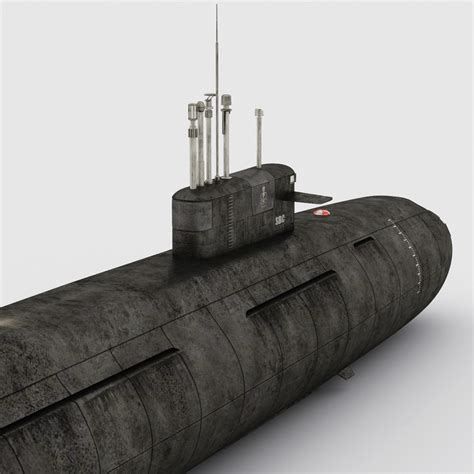 3d arihant class submarine model