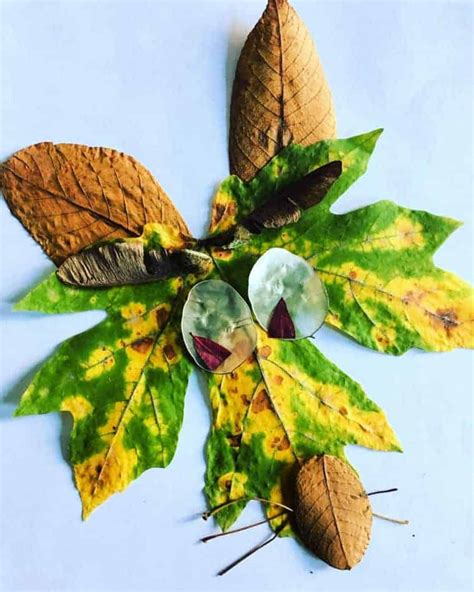 6 Dried Leaf Art Crafts for Kids this Fall - Crafty Little Gnome