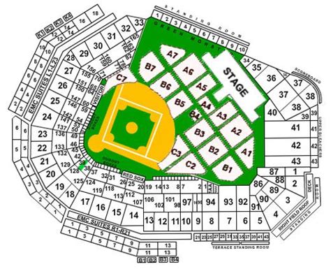 Fenway Park Seating Chart - Boston Red Sox Seating Chart Red Sox ...