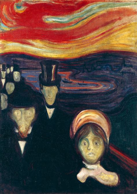 Edvard Munch Anxiety 1894 Art Prints Instant Download Munch | Etsy