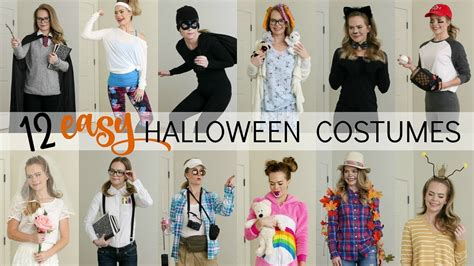 12 Easy Last-Minute Halloween Costumes | Missy Sue - YouTube