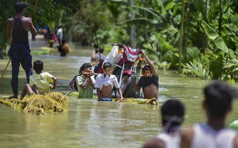 Assam flood news | Floods overwhelm pandemic-hit Assam