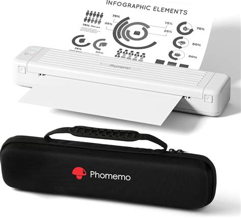 Phomemo P831 Thermal Printer, Wireless Bluetooth Portable Printer A4 for Tattoo, Office, Invoice ...
