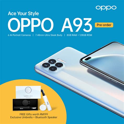 OPPO A93 is going to launch on 6 October with complimentary gifts worth RM199 | TechNave