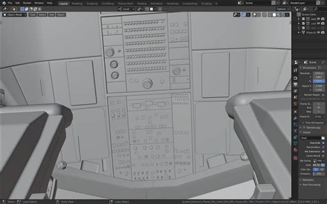 3D model Airbus A320neo cockpit NOT TEXTURED VR / AR / low-poly | CGTrader