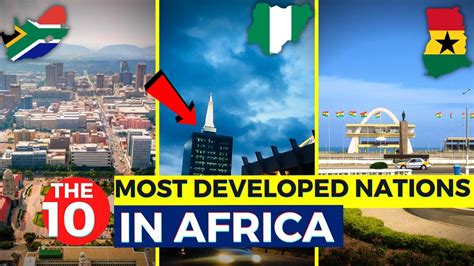 The 10 Most Developed African Countries 2023... - YouTube