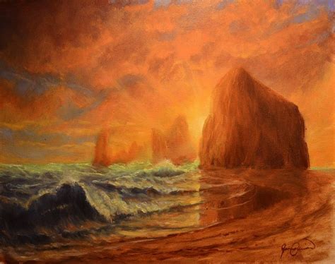 Cannon Beach 16"x20" Oil on canvas