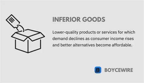 Inferior Goods: Definition, Characteristics & Examples