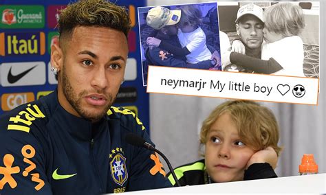 Neymar and david lucca his son