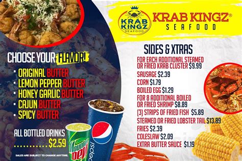 Krab Kingz Memphis menu in Memphis, Tennessee, USA