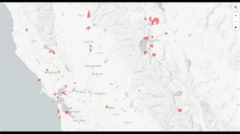 Map shows dozens of California cities and towns at risk in case of ...