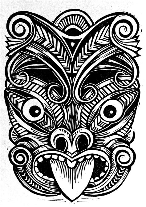 Maori Mask #maoritattoosmen | Maori tasarımları, Maori, Marquesas dövmeleri