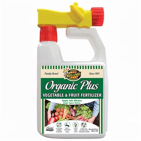 Kellogg Garden Organics 32 oz. Vegetable and Fruit Liquid Fertilizer-3008 - The Home Depot