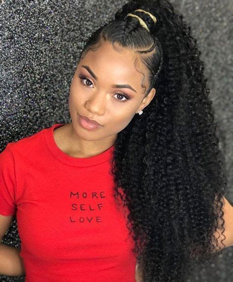 #BlackwomensMakeup | High ponytail hairstyles, Braided hairstyles for black women