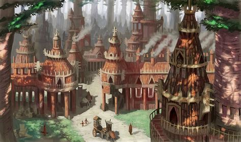 Forest Village by MarkBulahao on DeviantArt