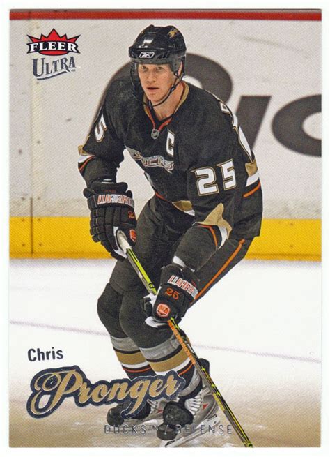 Chris Pronger # 106 - 2008-09 Fleer Ultra Hockey | Chris pronger ...