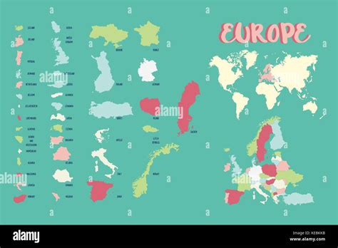 World Map Europe Map Stock Illustration Illustration - vrogue.co