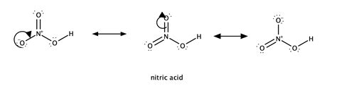 The structure of nitric acid is illustrated.\ (a) Why are th | Quizlet