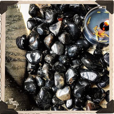 BLACK ONYX TUMBLED CRYSTAL. For Protection, Grounding & Shamanic Heali – WhiteWitchParlour.com