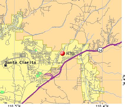 Santa Clarita Zip Code Map - Maping Resources