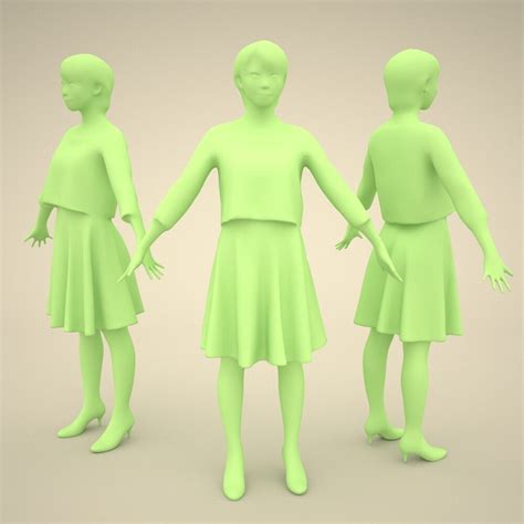 ArtStation - Animated 3D-people 022_Haru | Resources