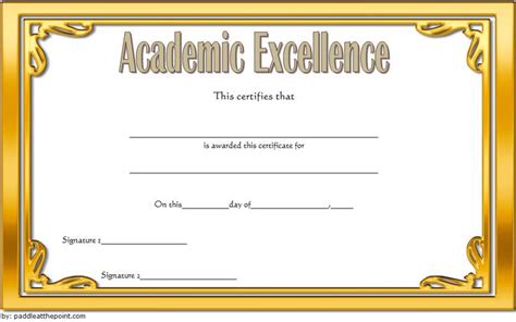 Academic Excellence Certificate Free Printable 2 In 2020 pertaining to ...