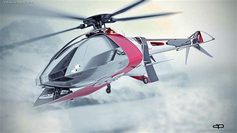 Tesla Electric Helicopter Concept by Antonio Paglia