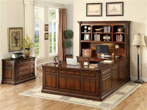 Furniture of America Lavinia L Shaped Desk | Muebles de oficina en casa, Muebles de oficina ...