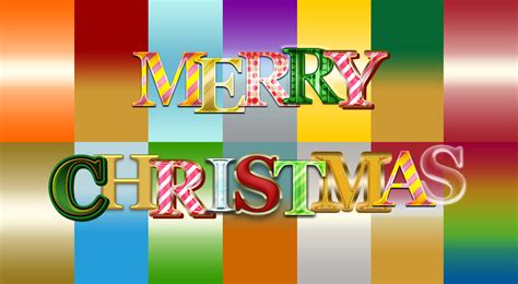 Christmas Text Styles & Gradients for Photoshop - My Photoshop