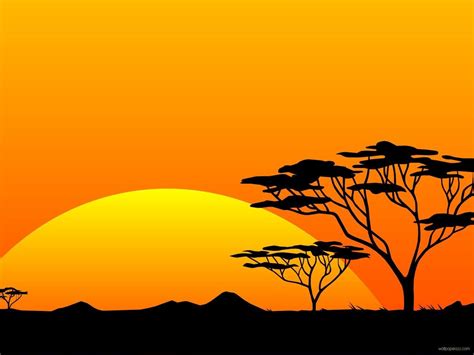 safari background | Sunset art, African art, Africa sunset