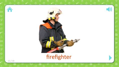 Firefighter - Professions [Occupations] - Flashcards for Kids - YouTube