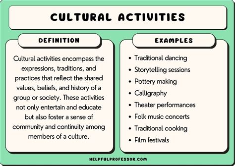 50 Cultural Activities (with Real-Life Examples)