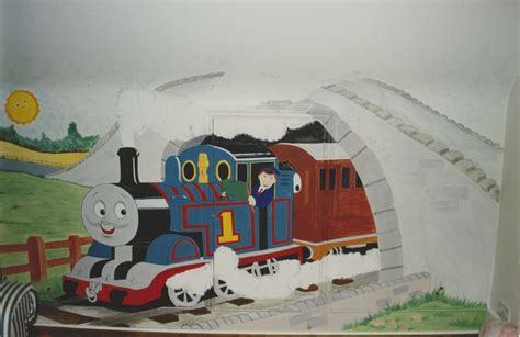 Thomas the tank engine I painted this Mural in a loft conversion. Can ...