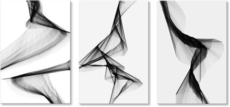 Amazon.com: Black and White Abstract Line Wall Art Print Girl Lady ...