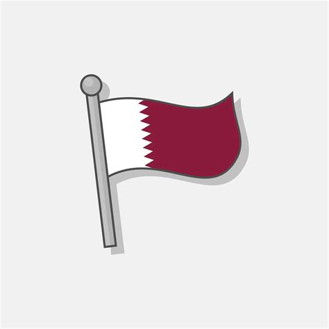 Illustration of Qatar flag Template 13258295 Vector Art at Vecteezy