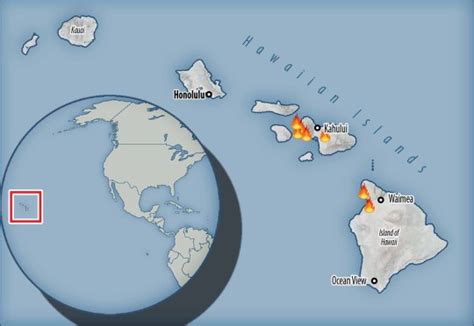 Hawaii fire map reveals locations of deadly wildfires in Maui | US News | Metro News