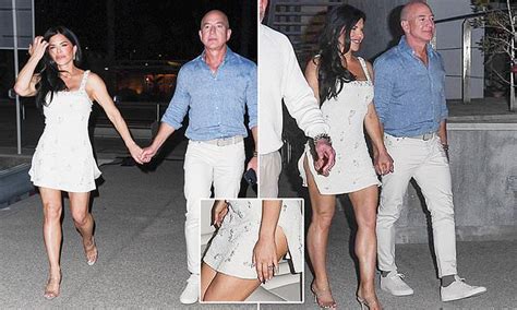 Lauren Sanchez dazzles in white with new fiance Jeff Bezos in Cannes ...