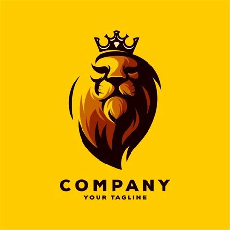 الأسد الملك شعار مكافحة ناقلات قالب تحميل مجاني على ينغتري | Vector logo, Lion logo, King logo