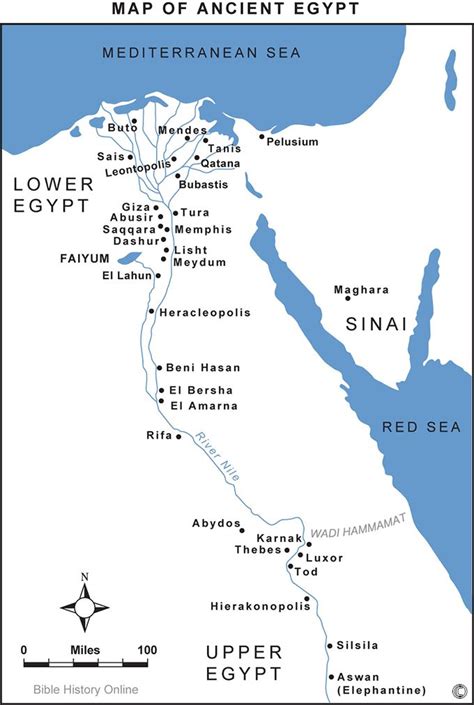 Map of Ancient Egypt - Bible Maps | Ancient egypt, Egypt, Ancient nubia