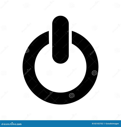 Power Button Symbol Isolated Icon Stock Illustration - Illustration of ...