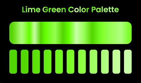 lime green color palette. lime green gradient. vector 23287373 Vector ...