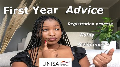 Advice For First Year UNISA students: Nsfas, Registration process ...