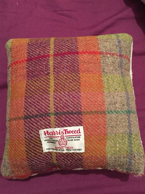 Cushion made from Harris tweed. This is the back. Outer Hebrides, New Career, Harris Tweed ...