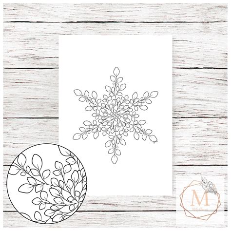 Coloring Sheets, Coloring Books, Snowflake Coloring Pages, Printable Leaves, Digital Drawing ...