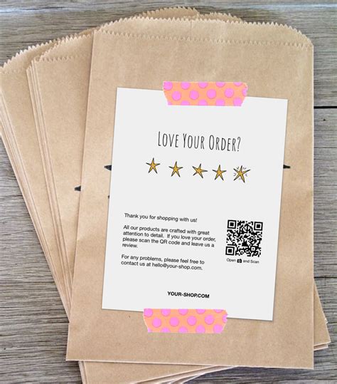 Review Cards Feedback Cards Packaging Inserts for Etsy | Etsy | Etsy packaging, Packaging ideas ...